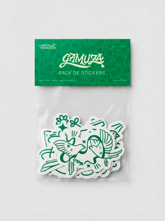 Pack de Stickers Gamuza – La Amistad Hecha Bolero